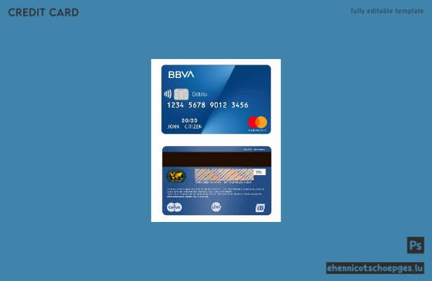 Argentinische BBVA Bank Mastercard – Beispielvorschau